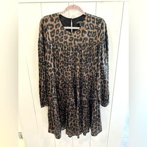 Banana Republic animal print dress, Med Tall